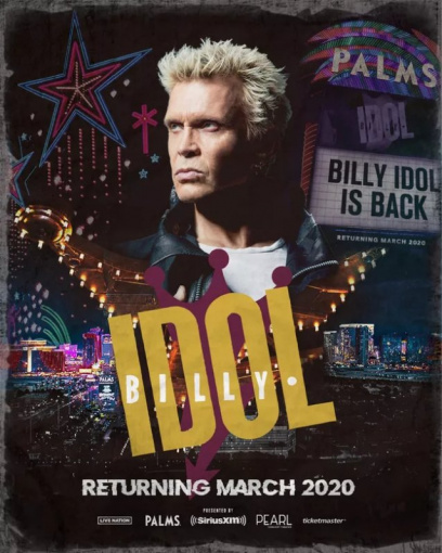 BILLY IDOL To Continue His Las Vegas Residency In March 2020